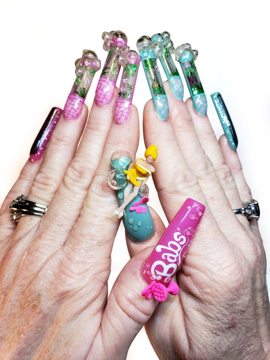 OPI NTNA Challenge 1: Bubble Bath Nail Art (Lisa Bennett)