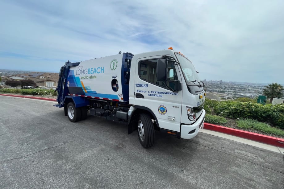 A Long Beach Refuse Truck.