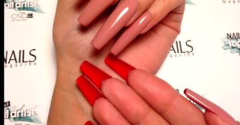 Louboutin Nails Using Hard Gels
