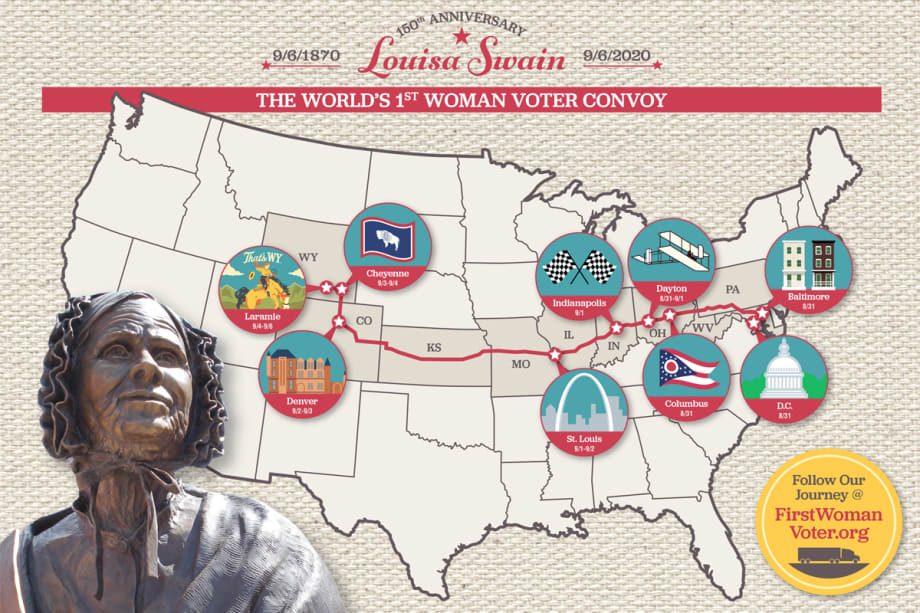 Convoy Honors First Woman Voter