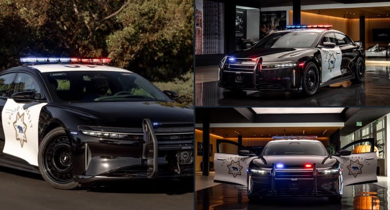 California Highway Patrol Puts Modified Lucid Air to the Test