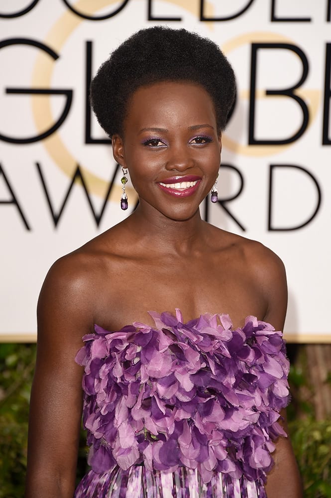 2015 Golden Globes How-To: Lupita Nyong'o by Ted Gibson