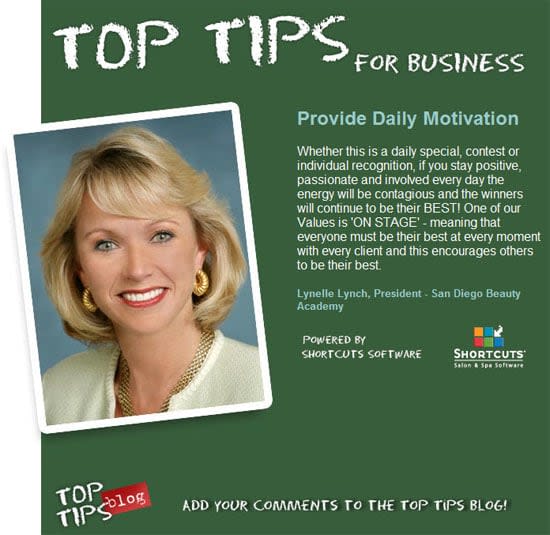 Top Tips: Provide Daily Motivation