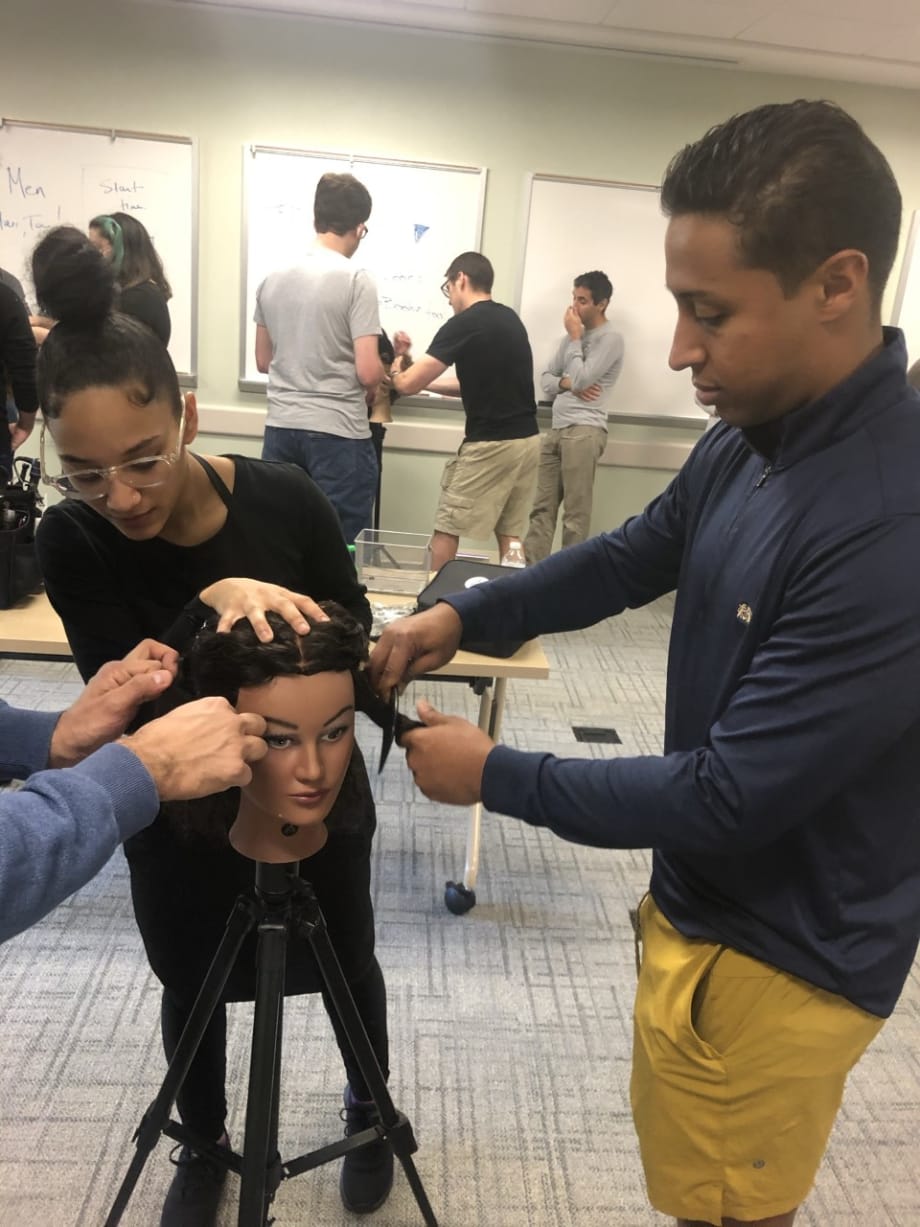 Aveda’s “Men Can Do Hair, Too” Event Teaches Dads How to Do Hair