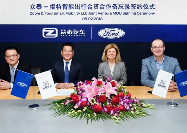 Ford, Zoyte to Provide Electric Vehicles for Chinese Ride-Hailing