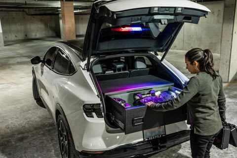 Ford Mustang Mach-E Storage Solution Keeps Equipment Organized