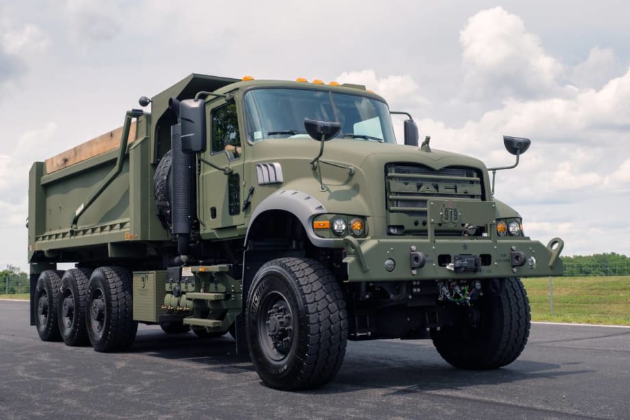 Mack Defense Presents M917A3 Heavy Dump Trucks to U.S. Army