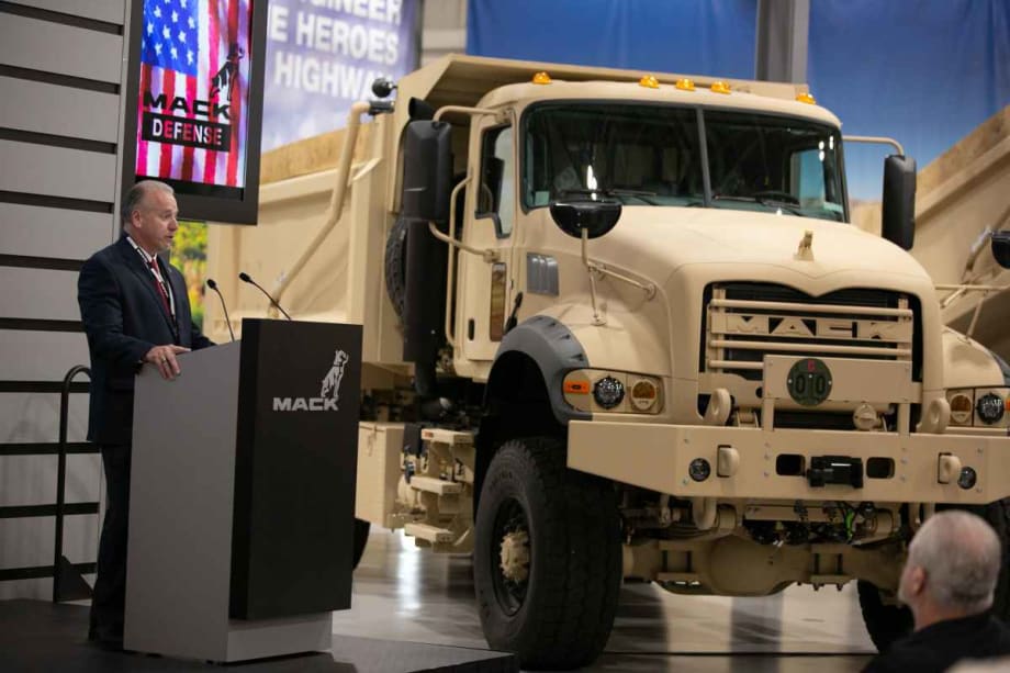 U.S. Army Gets First Mack Defense Heavy Dump Trucks