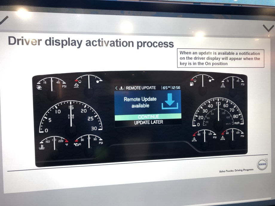 Volvo, Mack Showcase Driver-Initiated Over The Air Updates at TMC