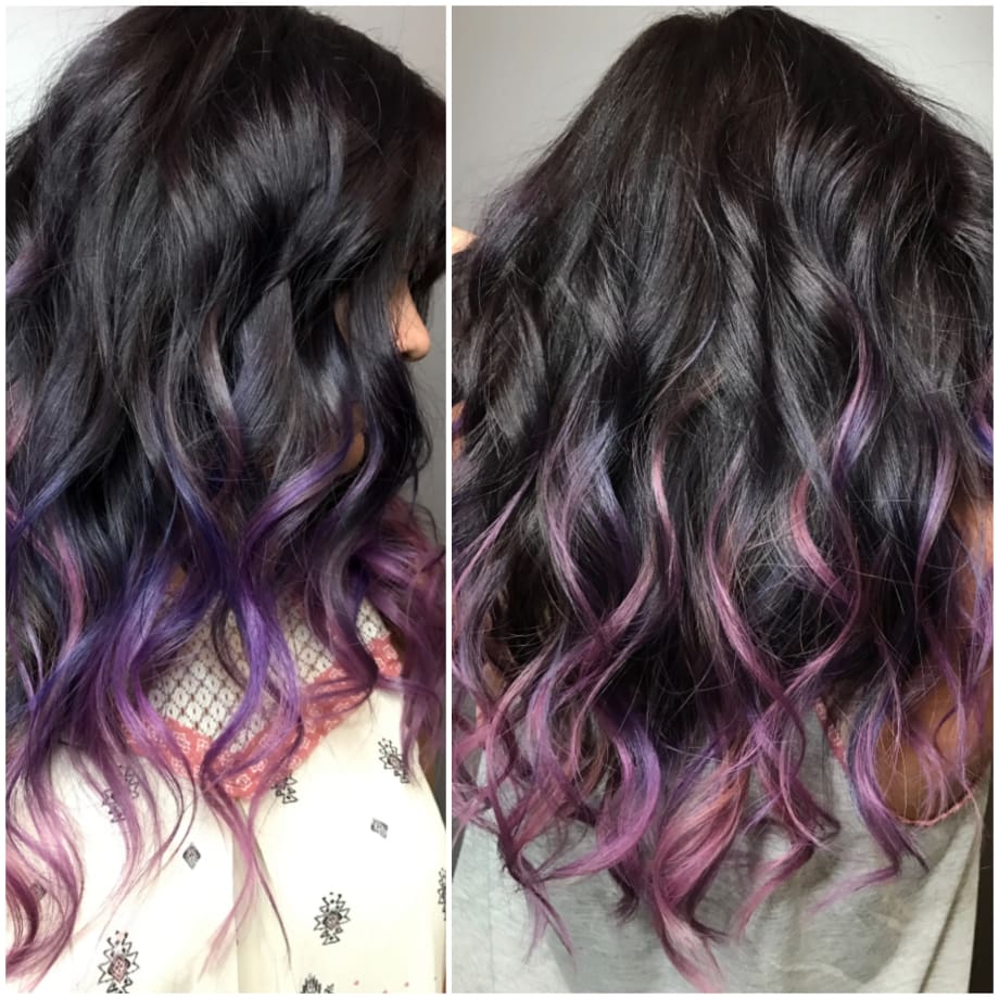 The Interrupted Journey: Faded Blonde To Fun Purple Melt