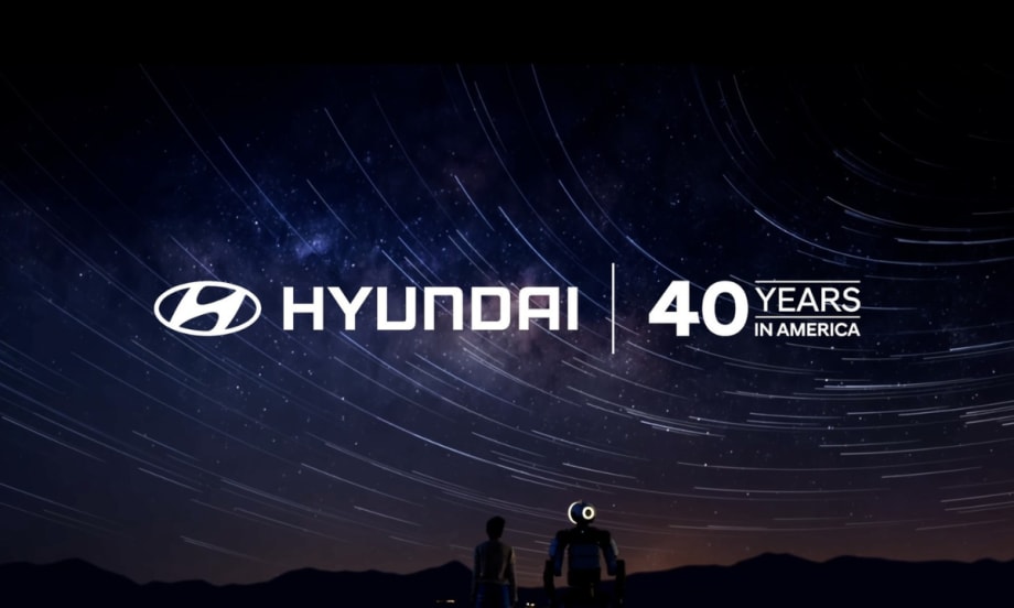 Graphic celebrating Hyundai’s 40 years in America highlighting the automaker’s continued investment in U.S. manufacturing, electrification and advanced mobility technologies.