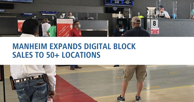 Manheim Expands Digital Block Sales to Over 50 Locations