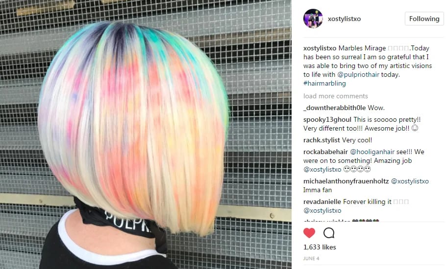 Q+A with xoStylistxo: Ash Fortis Talks Hair Marbling 