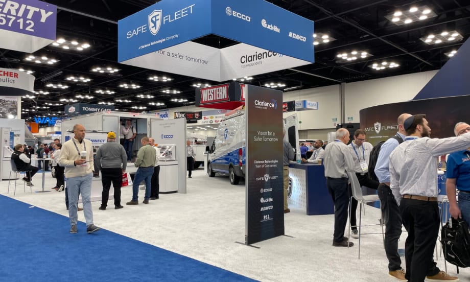 Clarience Technologies booth at the 2025 NTEA Work Truck Week Show.