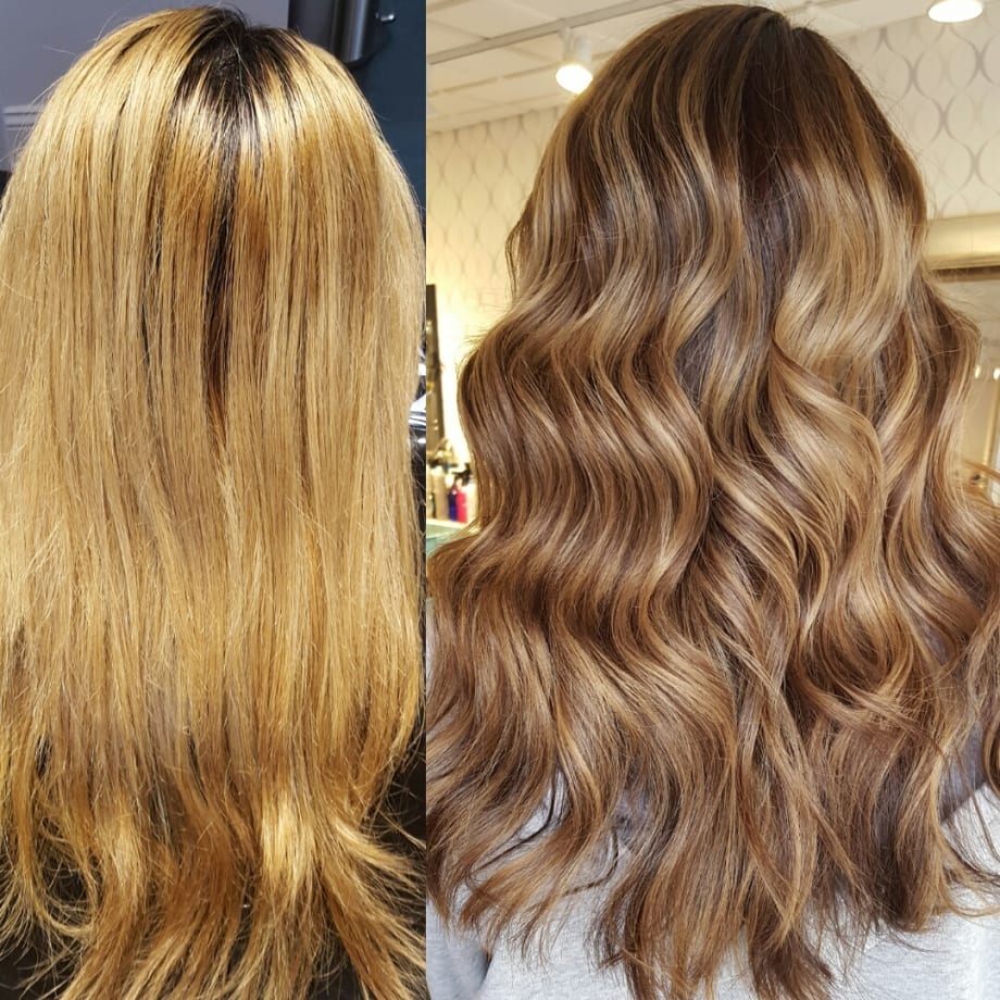 COLOR CORRECTION: Uneven To Tasteful Bronde Color Melt