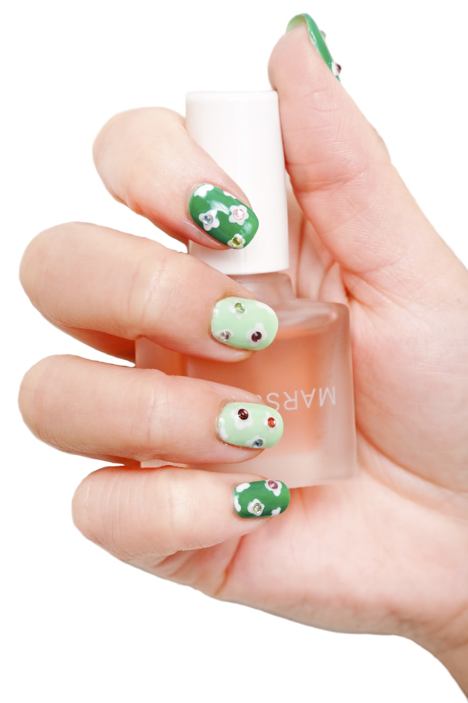 St. Patrick's Day Mini Clover Nail Art