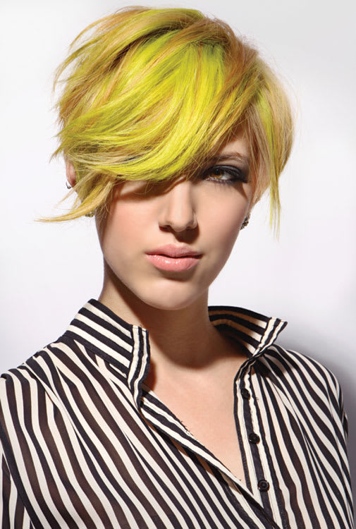 Afterglow: Creating Neon Yellow Hair Using Paul Mitchell Color