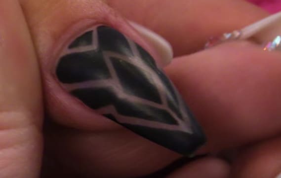 Create a Matte Black Negative Space Design With Gel-Polish