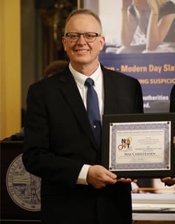 Iowa Pupil Transportation Leader Awarded for Fight Against Human Trafficking