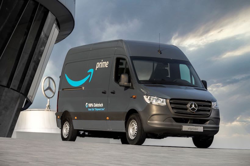 Mercedes-Benz Delivers 1,800 EVs to Amazon’s European Fleet, Joins The Climate Pledge