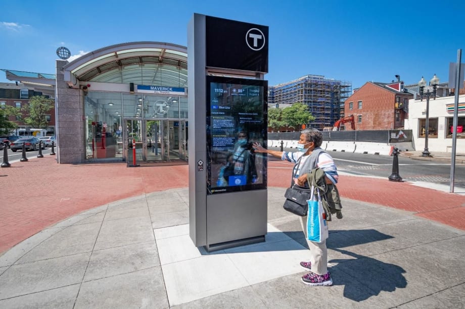 MBTA Taps Intersection for Digital Information Kiosks