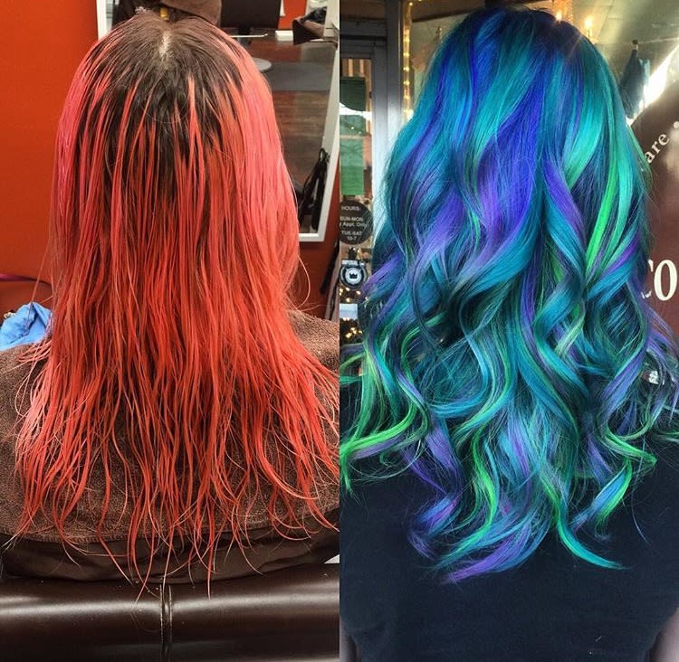 TRANSFORMING FUN SHADES: Hot Pink To Mermaid