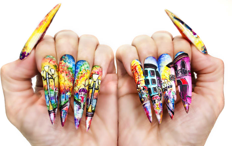 OPI NTNA Challenge 5: Mexico City Mural Nail Art (Melisa)