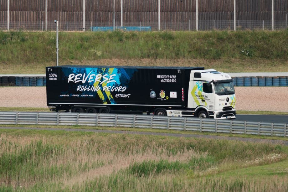Mercedes-Benz eActros truck.