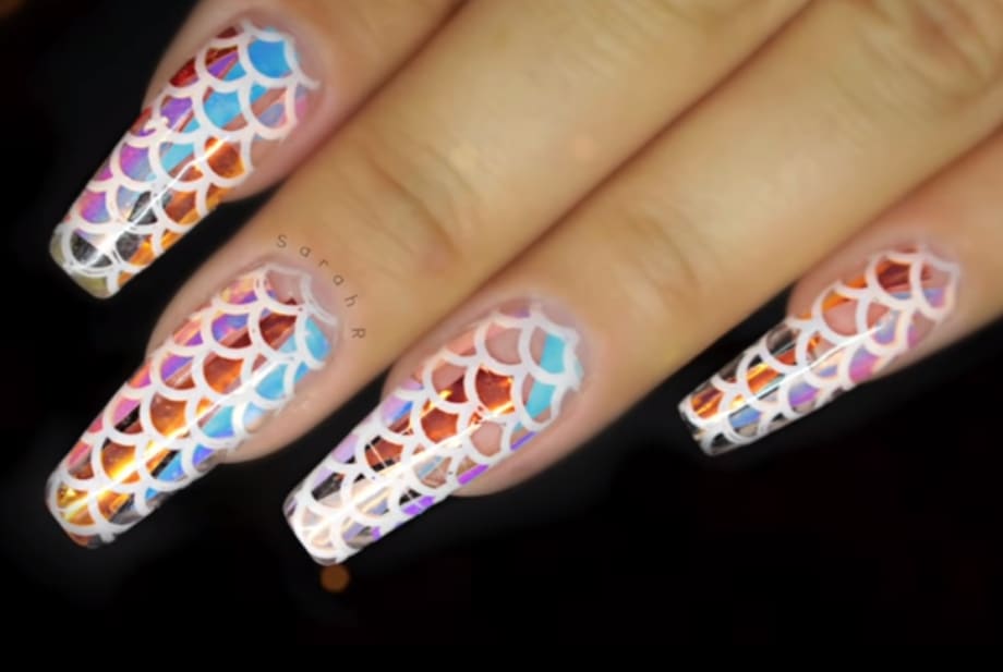 Iridescent Mermaid Nail Art Tutorial