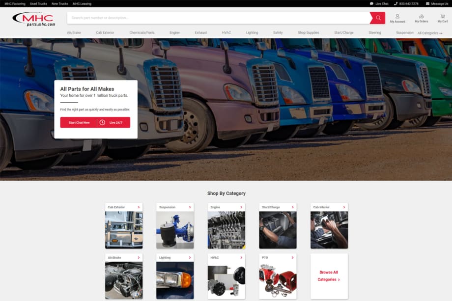 MHC Launches eCommerce, Text-to-Landline Parts Ordering