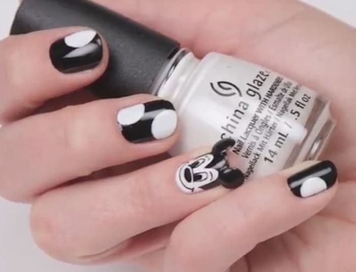 China Glaze Mickey Mouse Nails