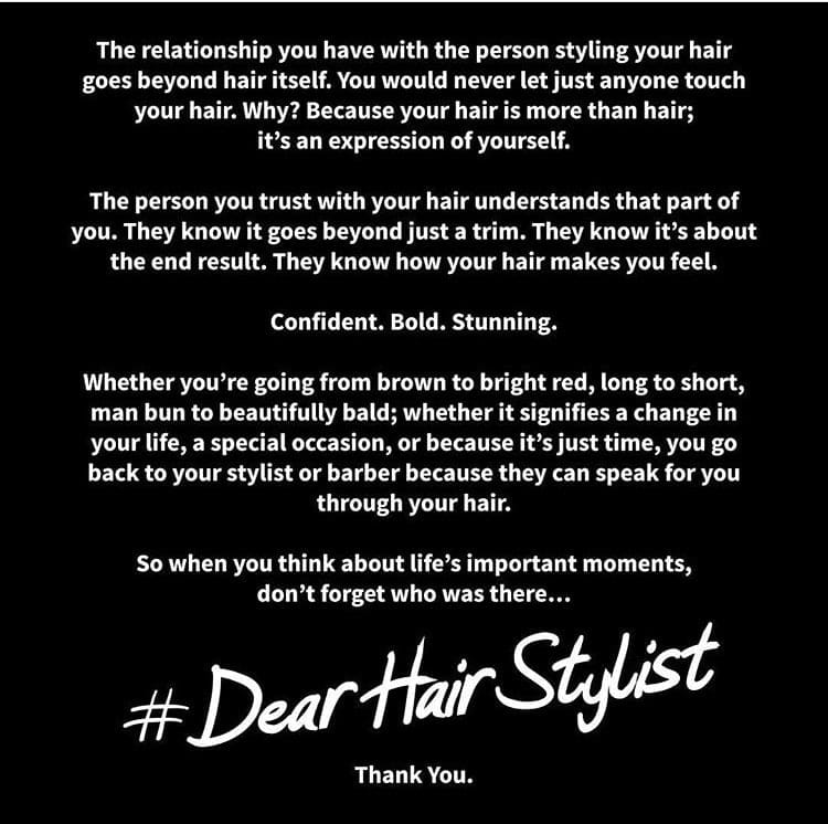 All About The #DearHairStylist Campaign
