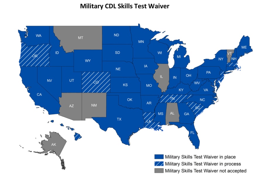 States Ease CDL Restrictions for Military