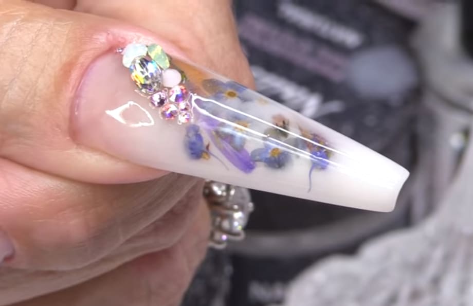 Milk Bath Acrylic Nail Art Tutorial