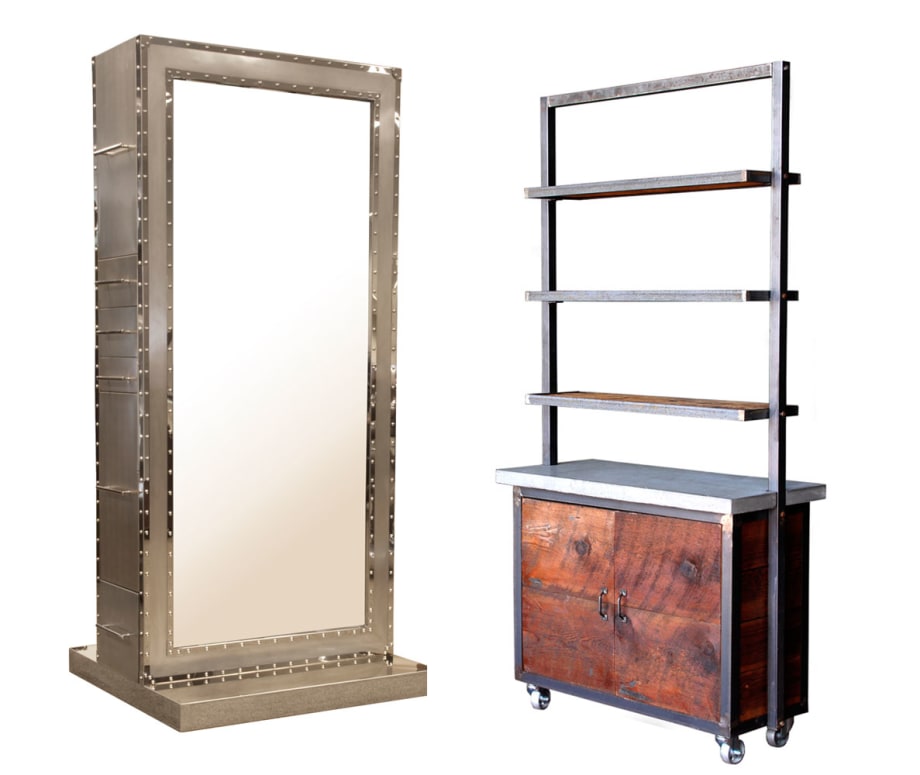 Salon Design Trends from Minerva: Reclaimed Wood, Brushed Steel and Color Accurate Lighting