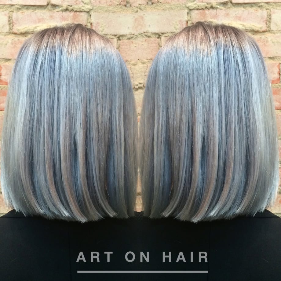 TRANSFORMATION: Platinum To Gun Metal Silver