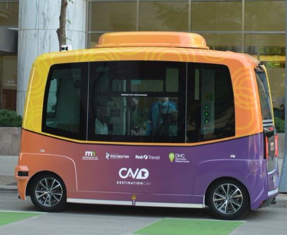 First Transit Operates the Med City Mover Connected Autonomous Vehicle Pilot
