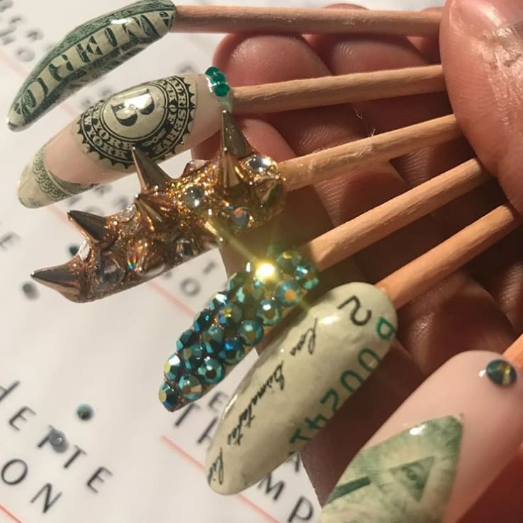 Money Nail Art Featured in Museum of Modern Art