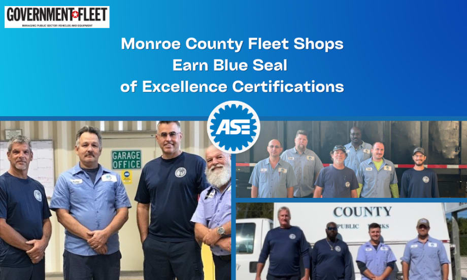 Florida County Earns Three ASE Blue Seal of Excellence Certifications