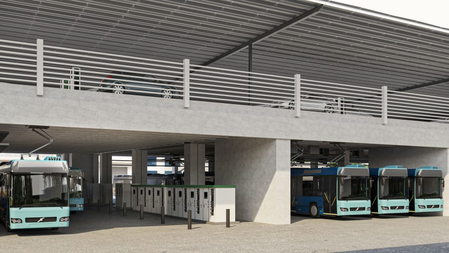 Montgomery County Partners for Renewable Energy-Powered Transit Depot