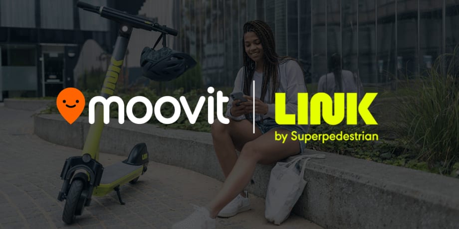LINK, Moovit Team for Scooter Integration in 40+ Cities Across 8 Countries