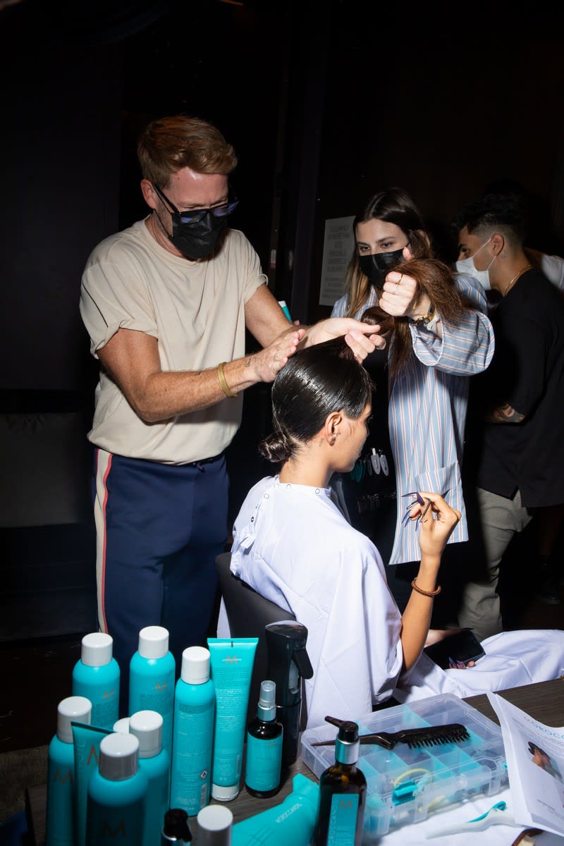 Moroccanoil Designs Hair for The Blondes at NYFW Spring/Summer 2022
