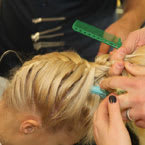 FASHION WEEK:Peter Gray for Moroccanoil's Braided Pomp at Badgley