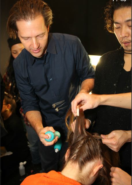 FASHION WEEK:Peter Gray for Moroccanoil's Braided Pomp at Badgley