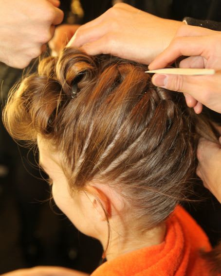 FASHION WEEK:Peter Gray for Moroccanoil's Braided Pomp at Badgley