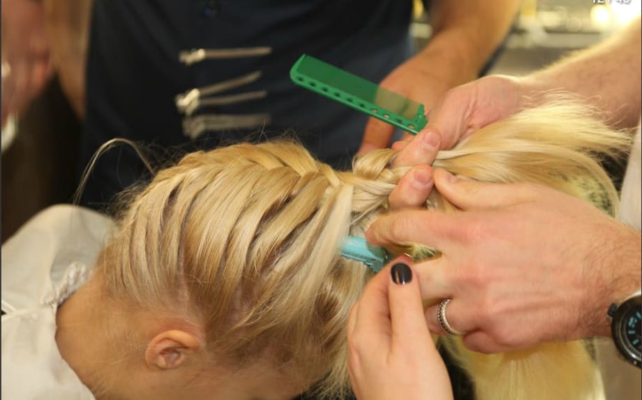 FASHION WEEK:Peter Gray for Moroccanoil's Braided Pomp at Badgley