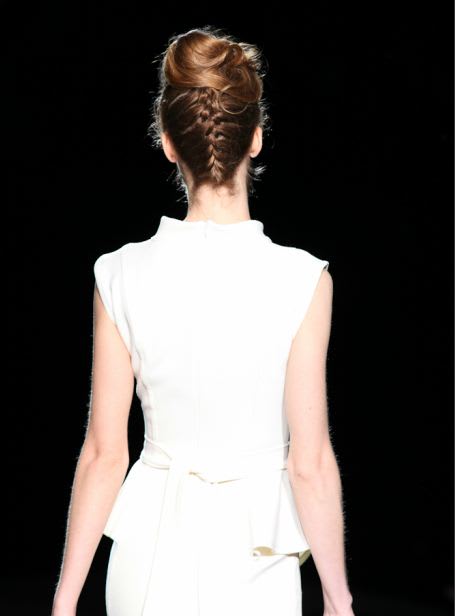 FASHION WEEK:Peter Gray for Moroccanoil's Braided Pomp at Badgley