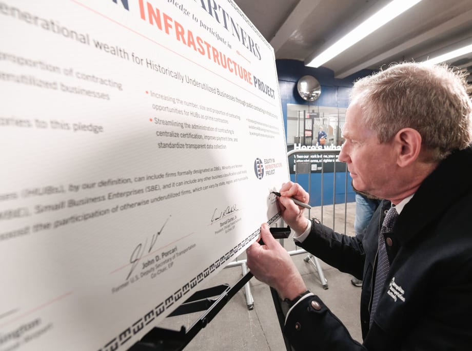 New York Signs ‘Equity in Infrastructure Project’ Pledge