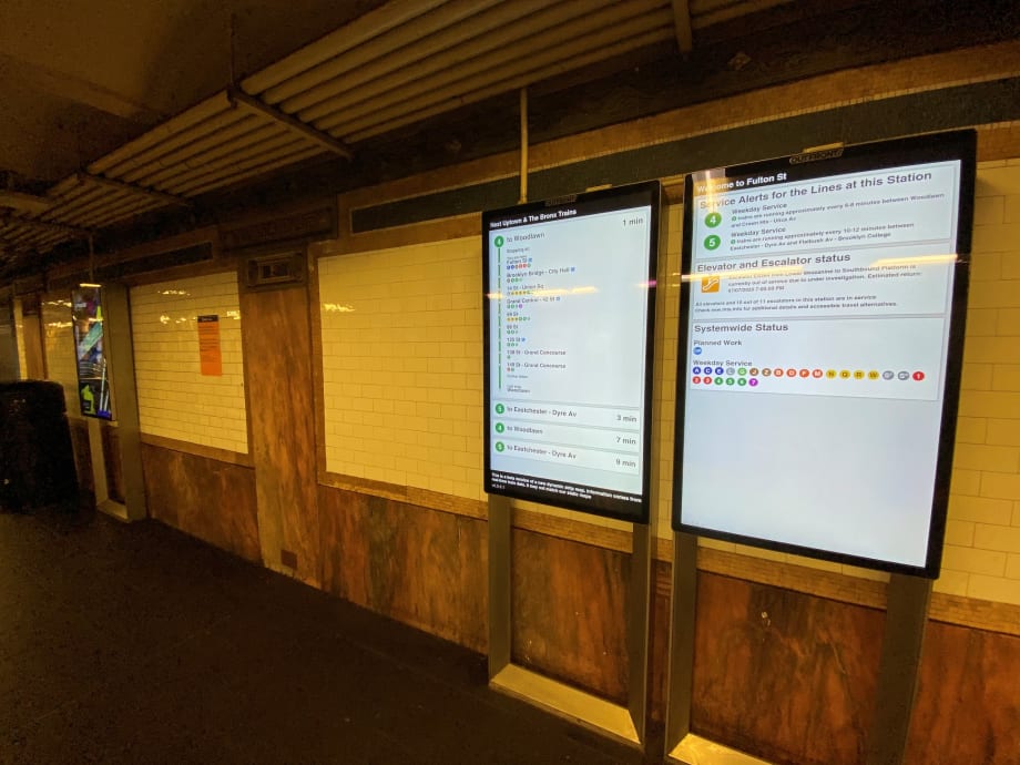 New York MTA Deploying 9K New Digital Screens Systemwide 