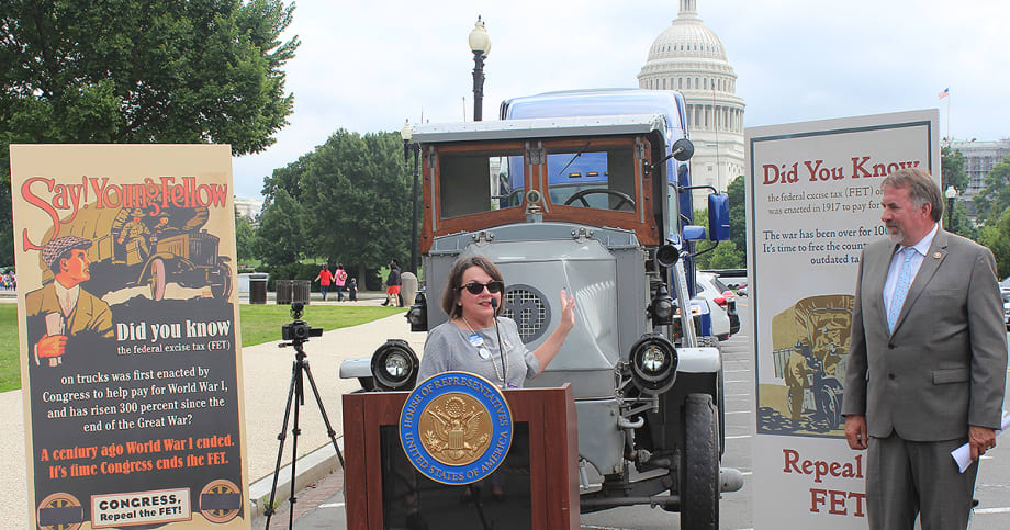 Truck Manufacturers, Dealers Hold Rally to Urge Federal Excise Tax Repeal